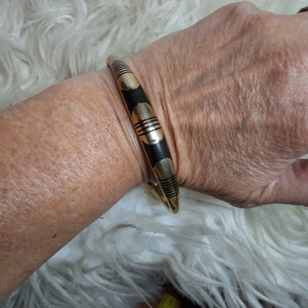 Tribal Look unisex Brass Open Cuff NWOT